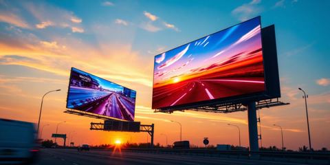 P4.81 LED sign 8' 2" × 16' 5"