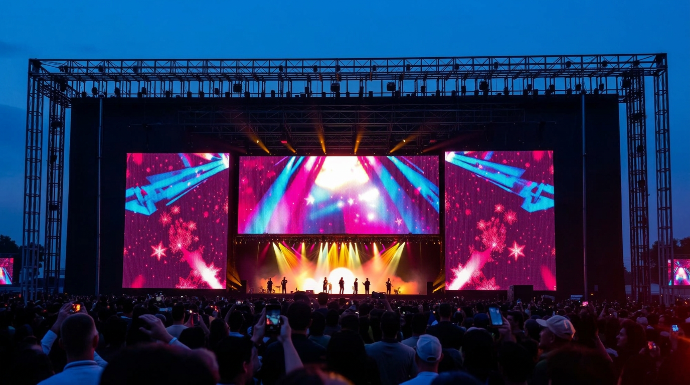 Concert LED Wall — P4.81 full-color LED sign