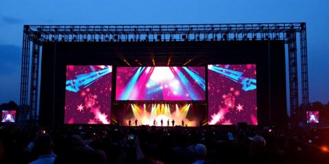 P4.81 LED sign 12' 4" × 24' 7"