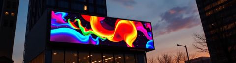 P4.81 LED sign 1' 8" × 8' 2"