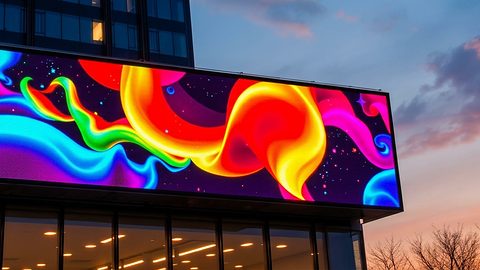 P4.81 LED sign 1' 8" × 8' 2"