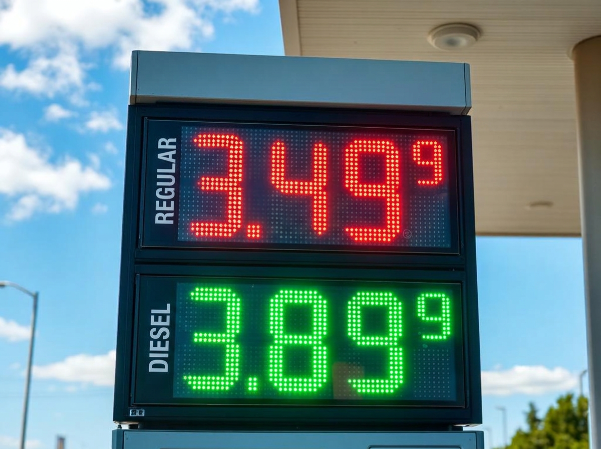 Gas Station Price Sign — P4.81 full-color LED sign
