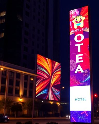 P4.81 LED sign 4' 1" × 3' 3"