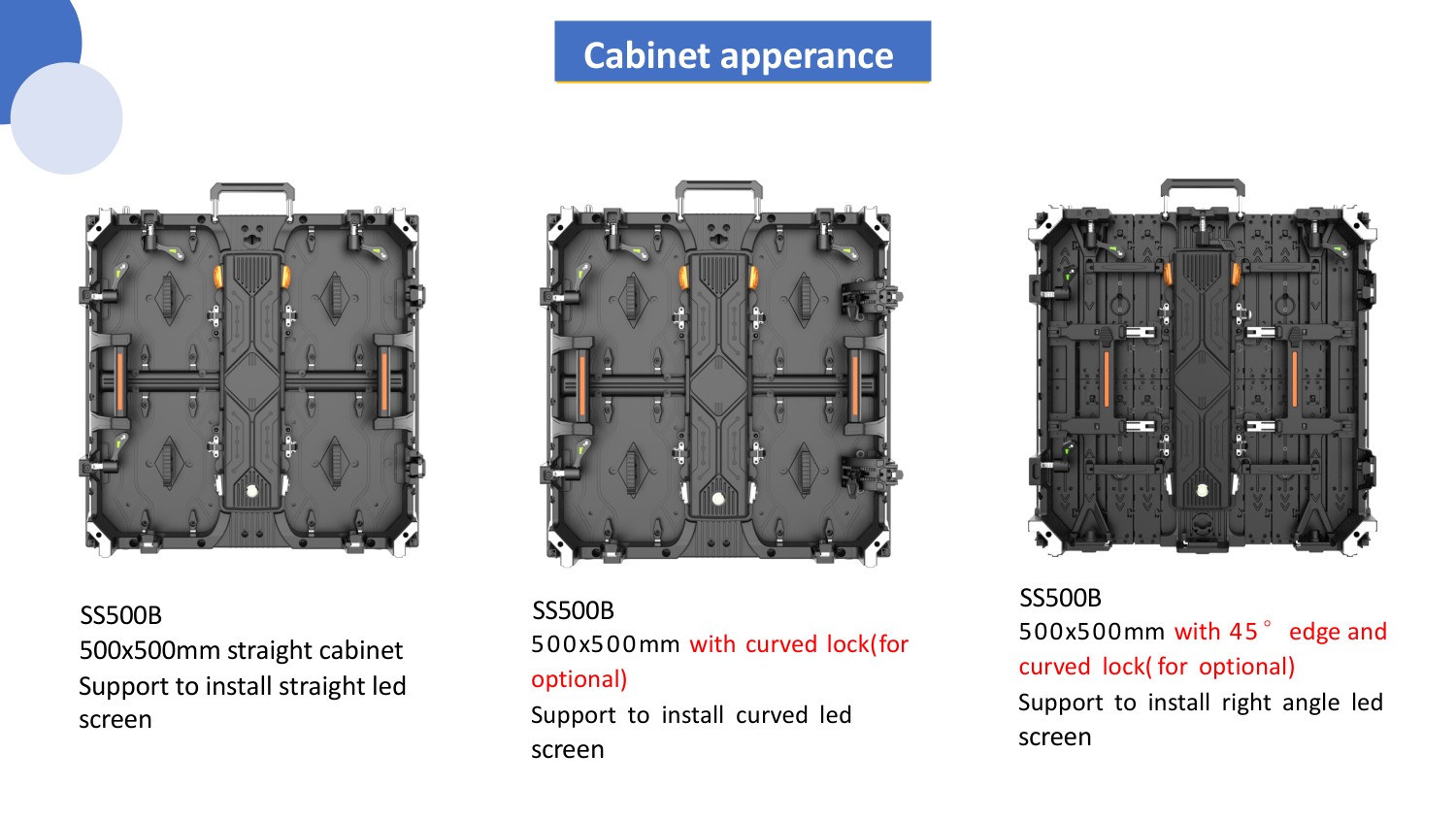 SS500B die-cast rental cabinets stacked and locked together